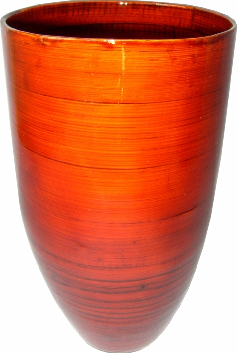Bambusová váza optima červená
