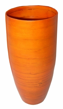 Bambusová váza klasik oranžová velikost L