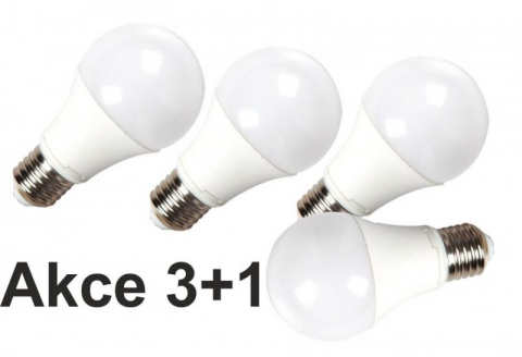 LED žárovka E27 9W 900 lm denní 3+1